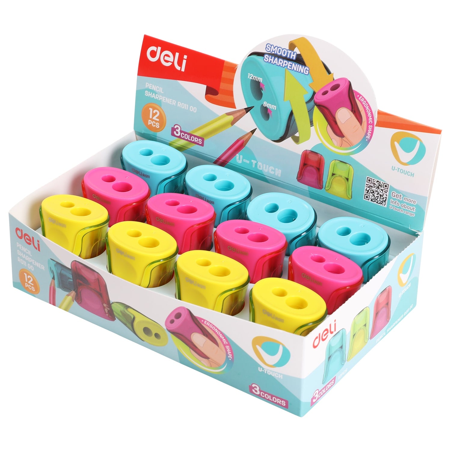 Deli 2 hole - for pencil φ8mm/φ12mm - Al Masam Stationery LLC