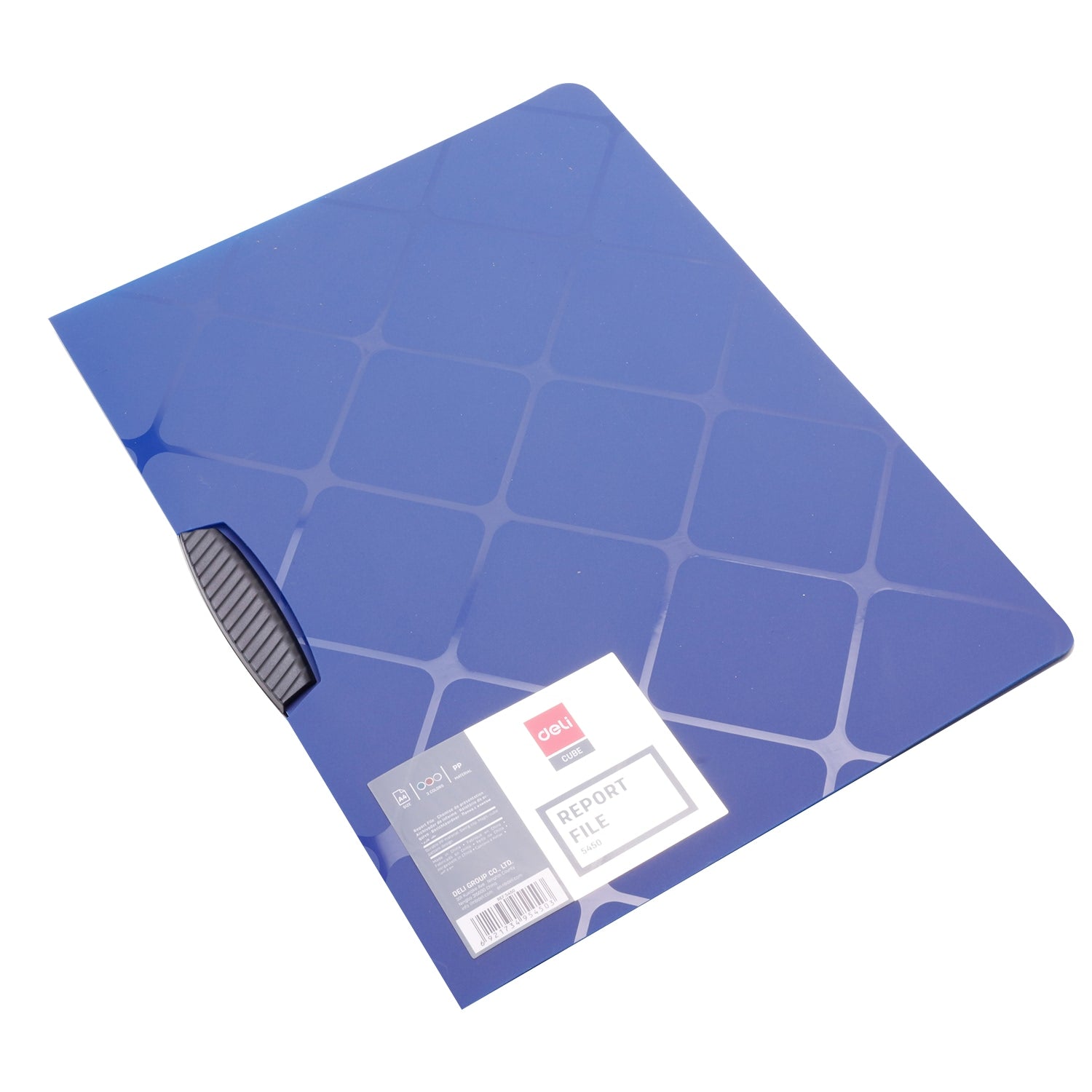 Deli Cube Report File Swing Clip A4 3C - Al Masam Stationery LLC