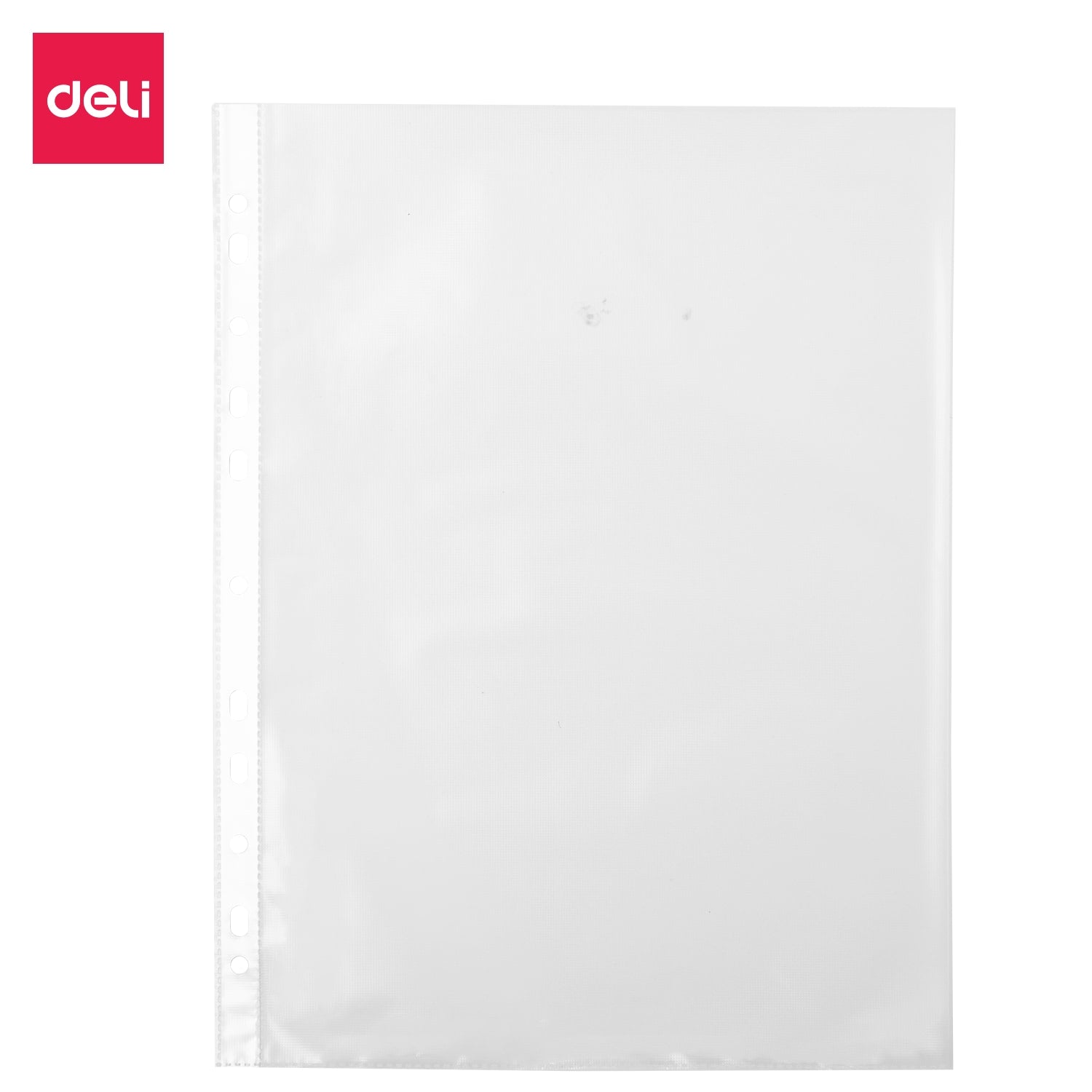 Deli 11-hole Sheet Protector A4 0.035mm 20pk - Al Masam Stationery LLC