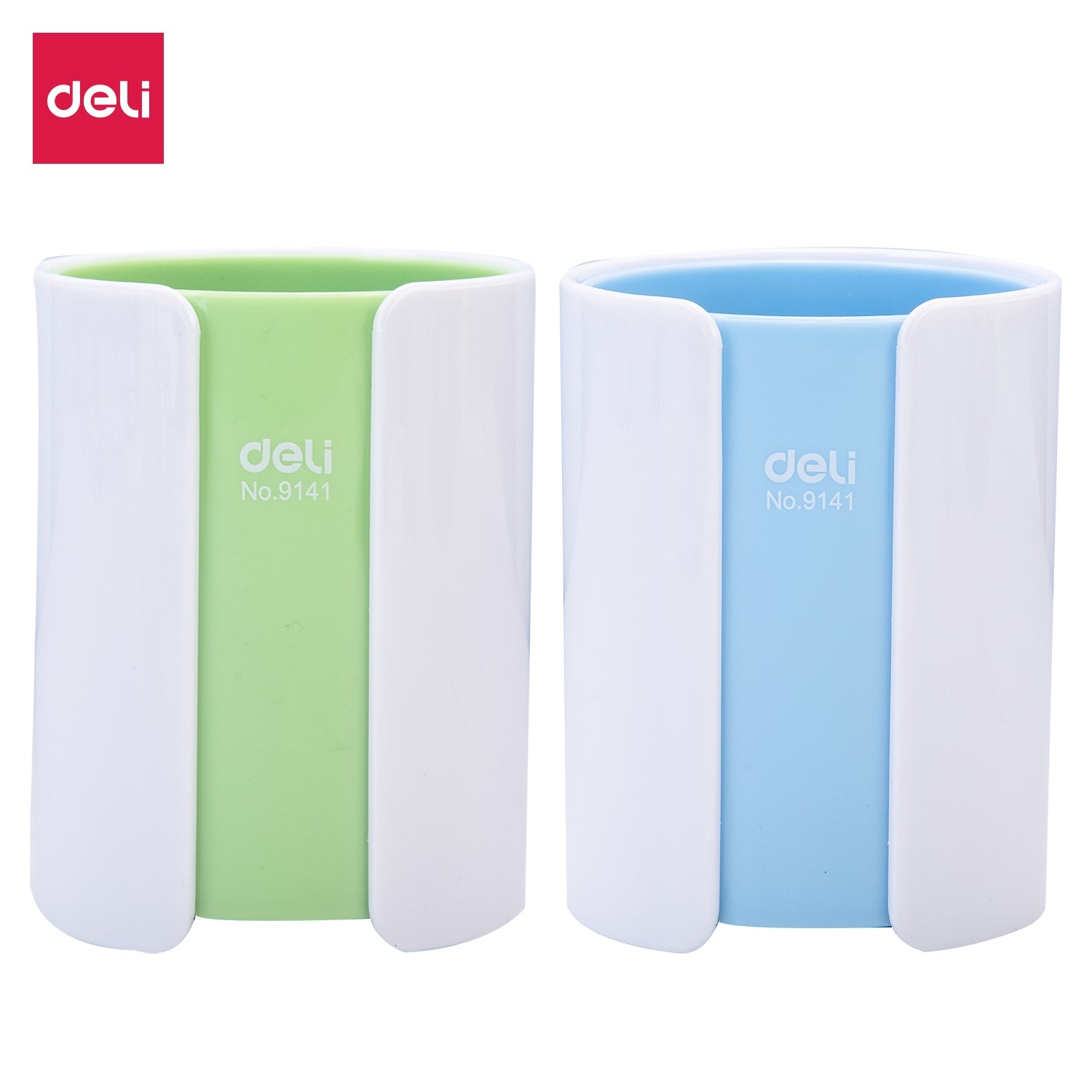 Deli PS Dual Color Pen Holder 82x106mm - Al Masam Stationery LLC