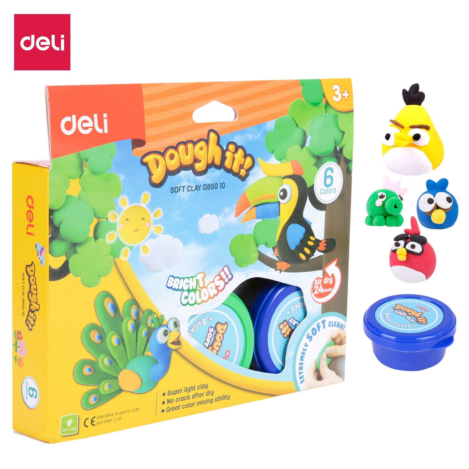 Deli Deli Soft Super Light Clay - Al Masam Stationery LLC