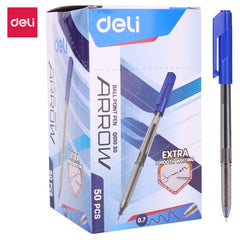 Deli Ball Point Pen Mini tip 0.7mm - Blue - Al Masam Stationery LLC