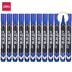 Deli Permanent Marker Bullet 1.5mm Blue - (EU10030) - Al Masam Stationery LLC