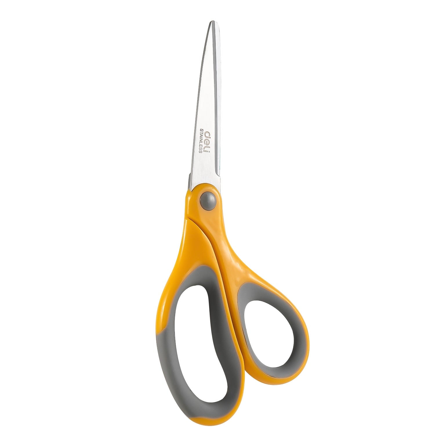 Deli Soft-touch Scissors 180mm Yellow - Al Masam Stationery LLC