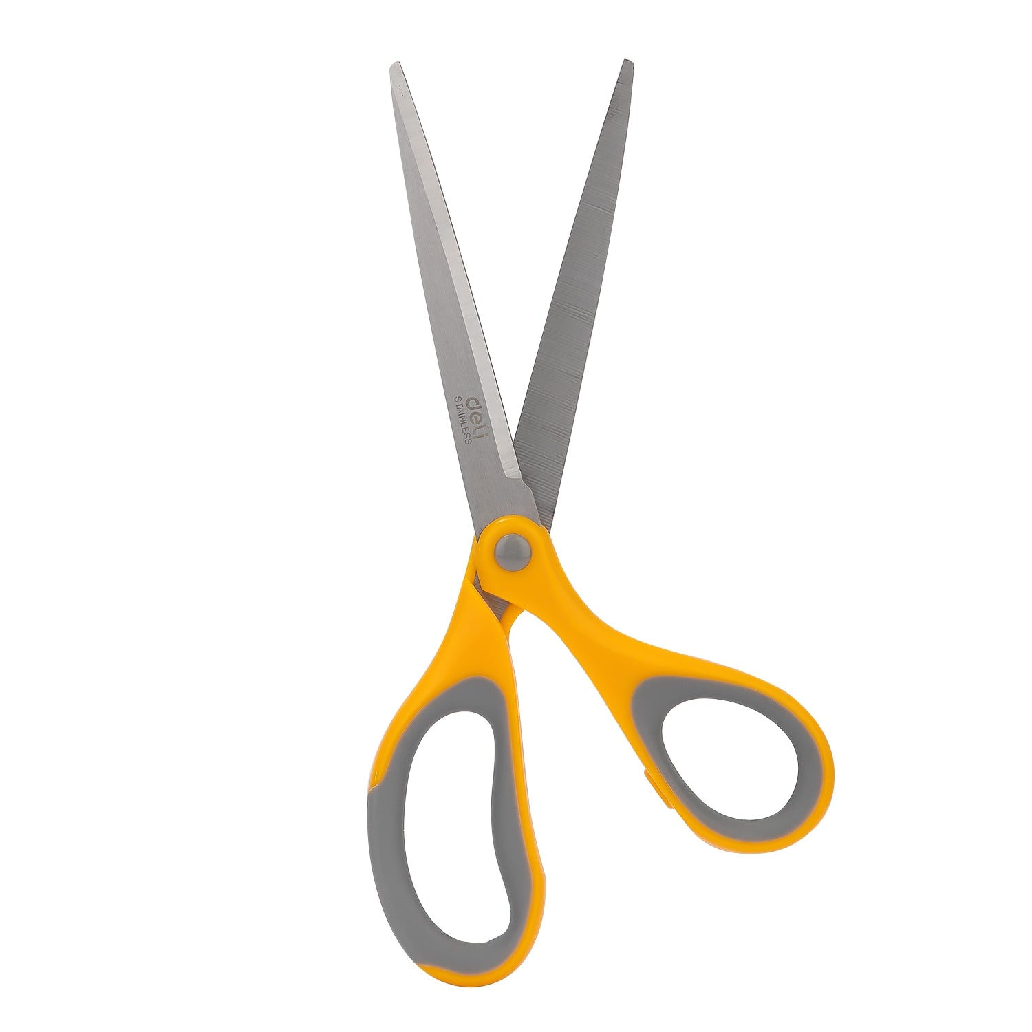 Deli Soft-touch Scissors 210mm Yellow - Al Masam Stationery LLC