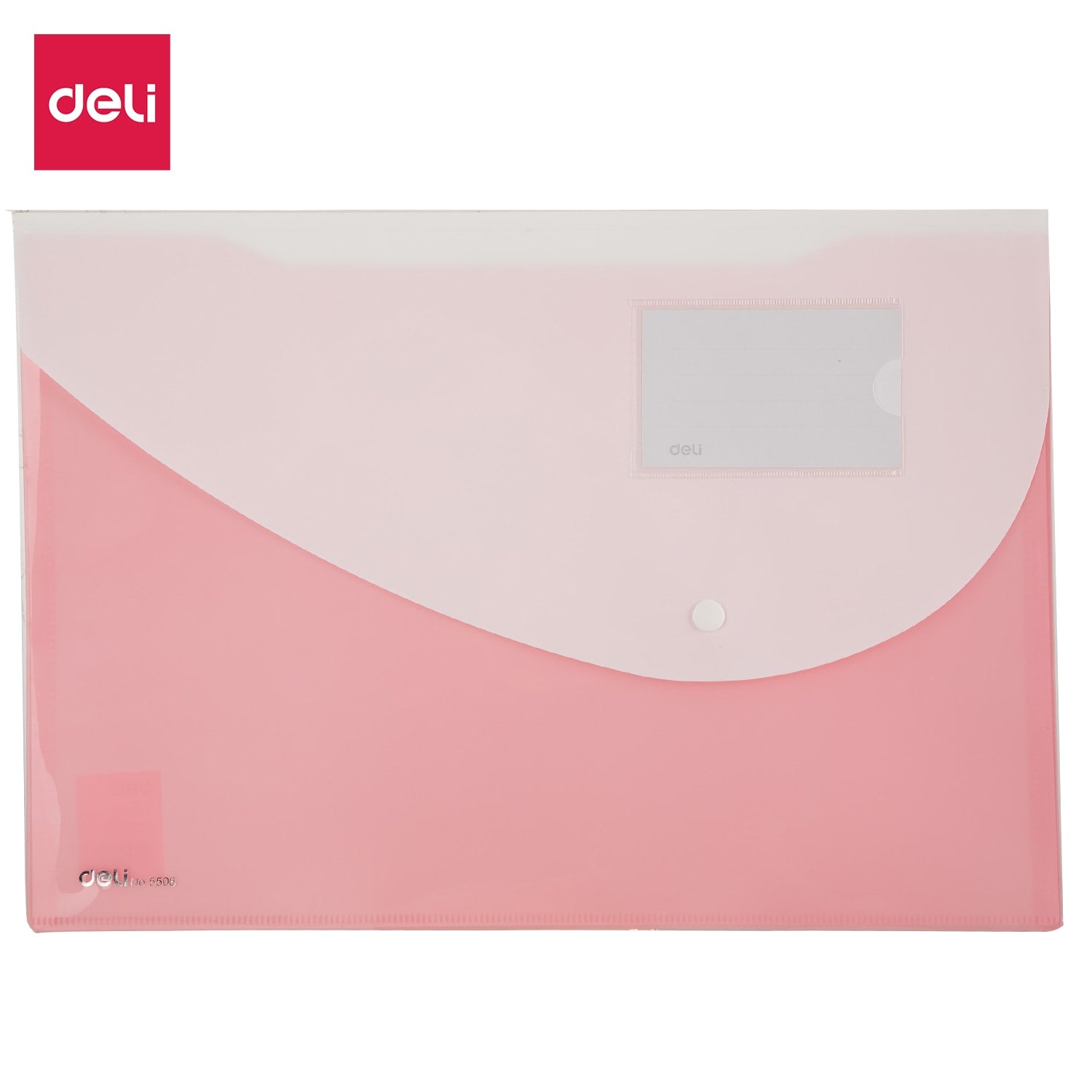 Deli 2P File Bag Snap FC 5C - Al Masam Stationery LLC