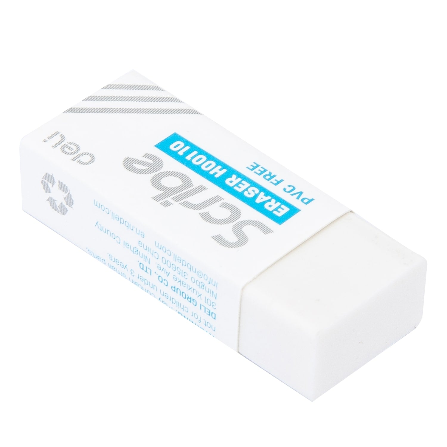Deli Scribe Eraser 40×17×12mm White - Al Masam Stationery LLC