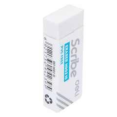 Deli Scribe Eraser 54×20×10mm White