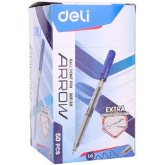 Deli Ball Point Pen Bullet tip 1.0mm - (Blue) - Al Masam Stationery LLC