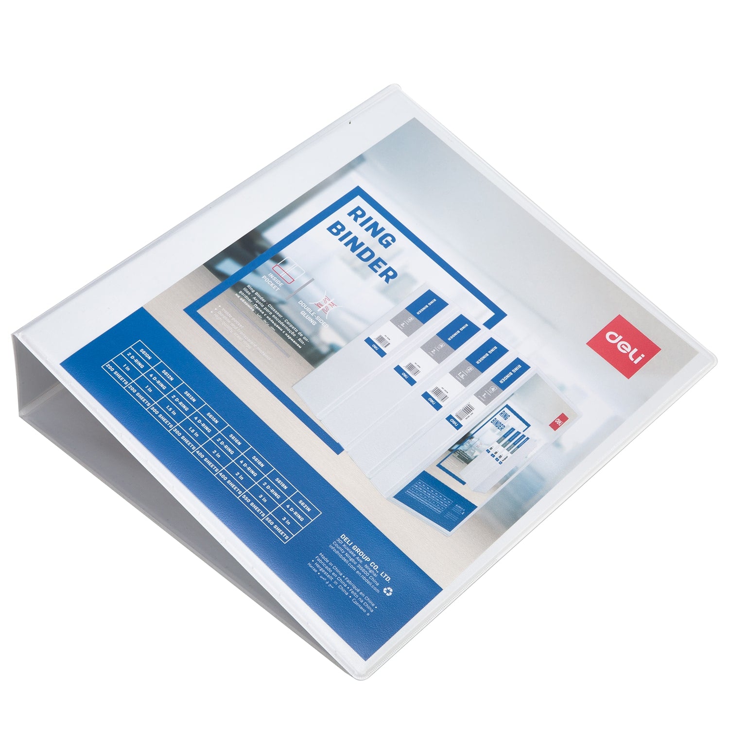 Deli PP 2IN 2 D-Ring View Binder A4 - Al Masam Stationery LLC