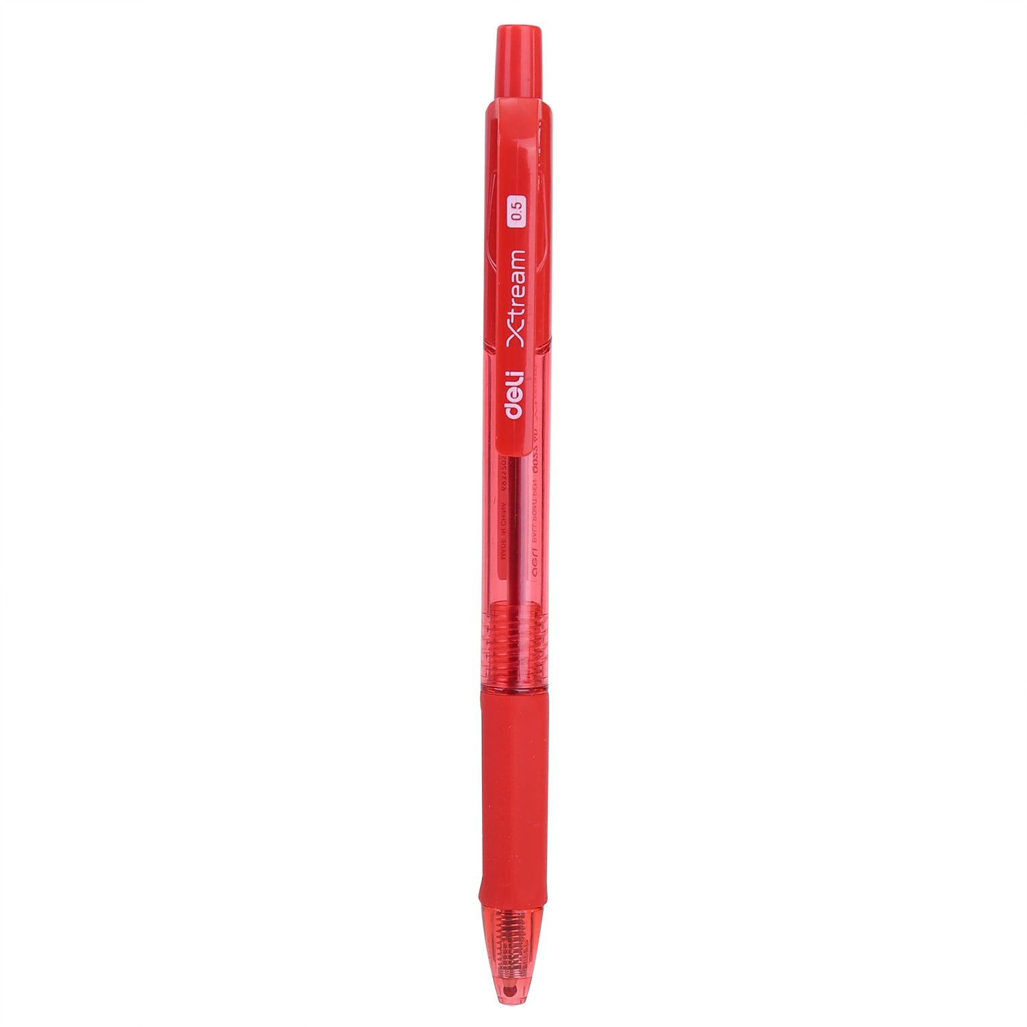 Deli Ball Point Pen Bullet tip 0.5mm - (Red) - Al Masam Stationery LLC