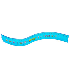 Deli Printed EcoPVC Flexible Ruler 30cm Translu. Blue - Al Masam Stationery LLC