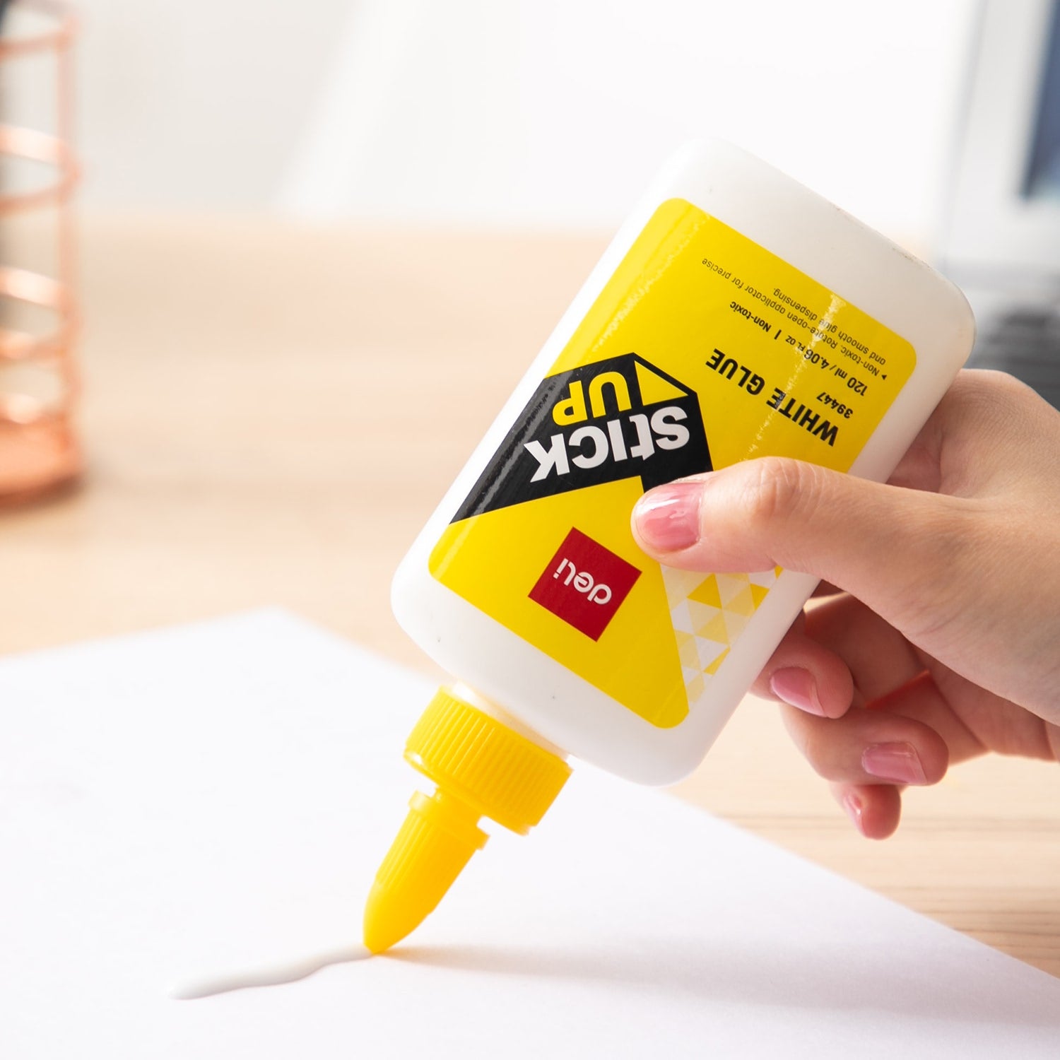 Deli White Glue 80ml - Al Masam Stationery LLC