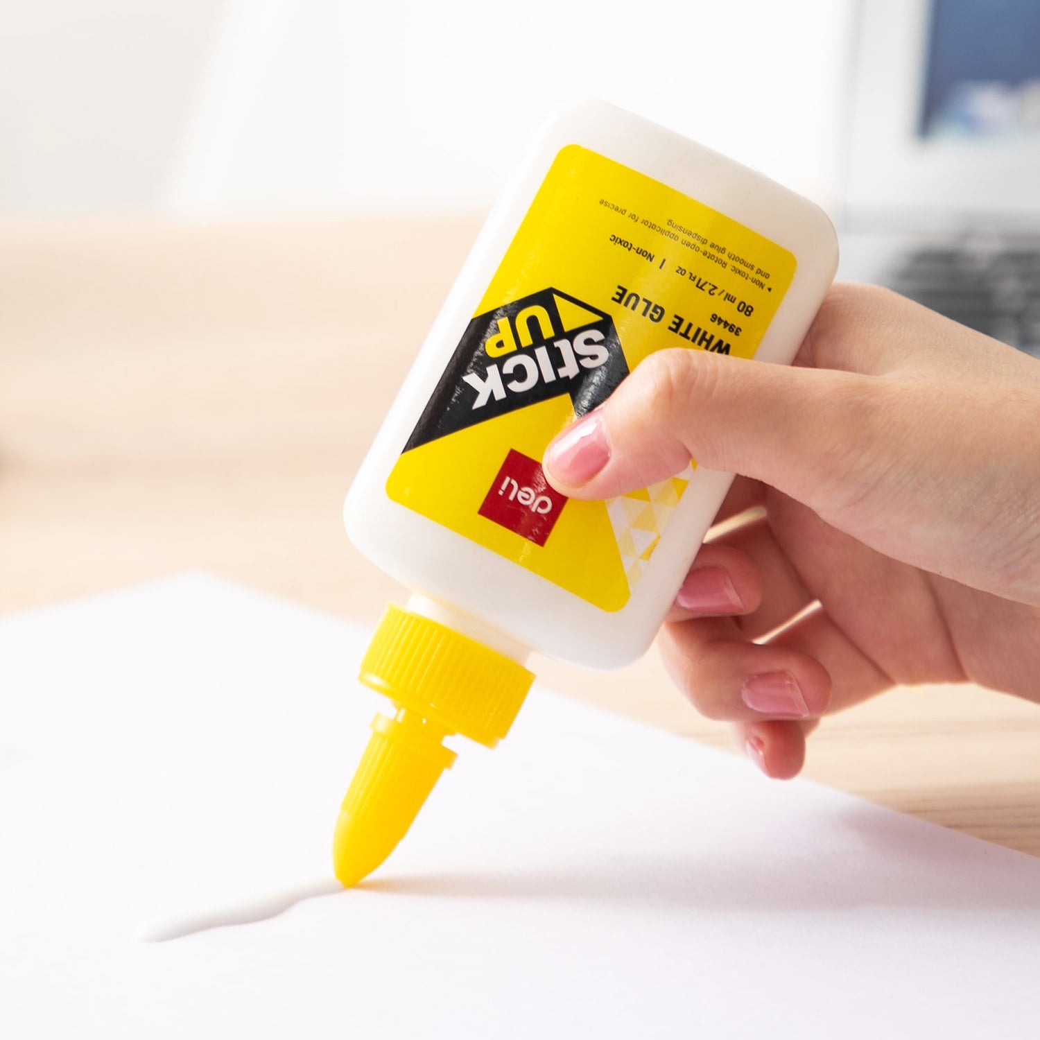 Deli White Glue 120ml - Al Masam Stationery LLC