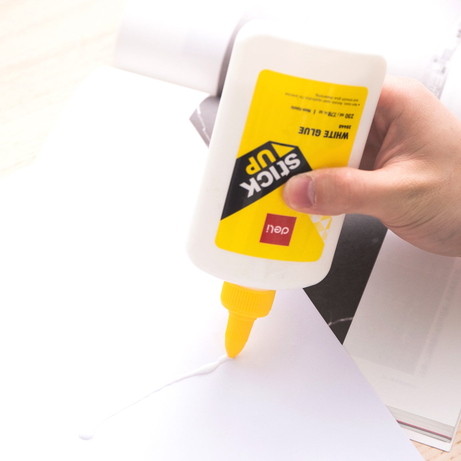 Deli White Glue 230ml - Al Masam Stationery LLC