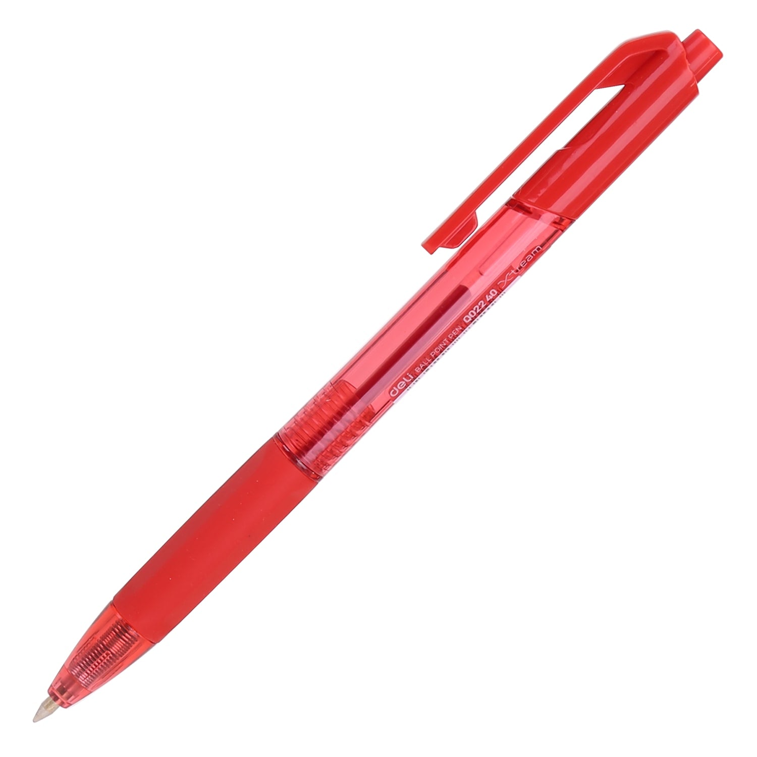 Deli Ball Point Pen Bullet tip 0.5mm - (Red) - Al Masam Stationery LLC