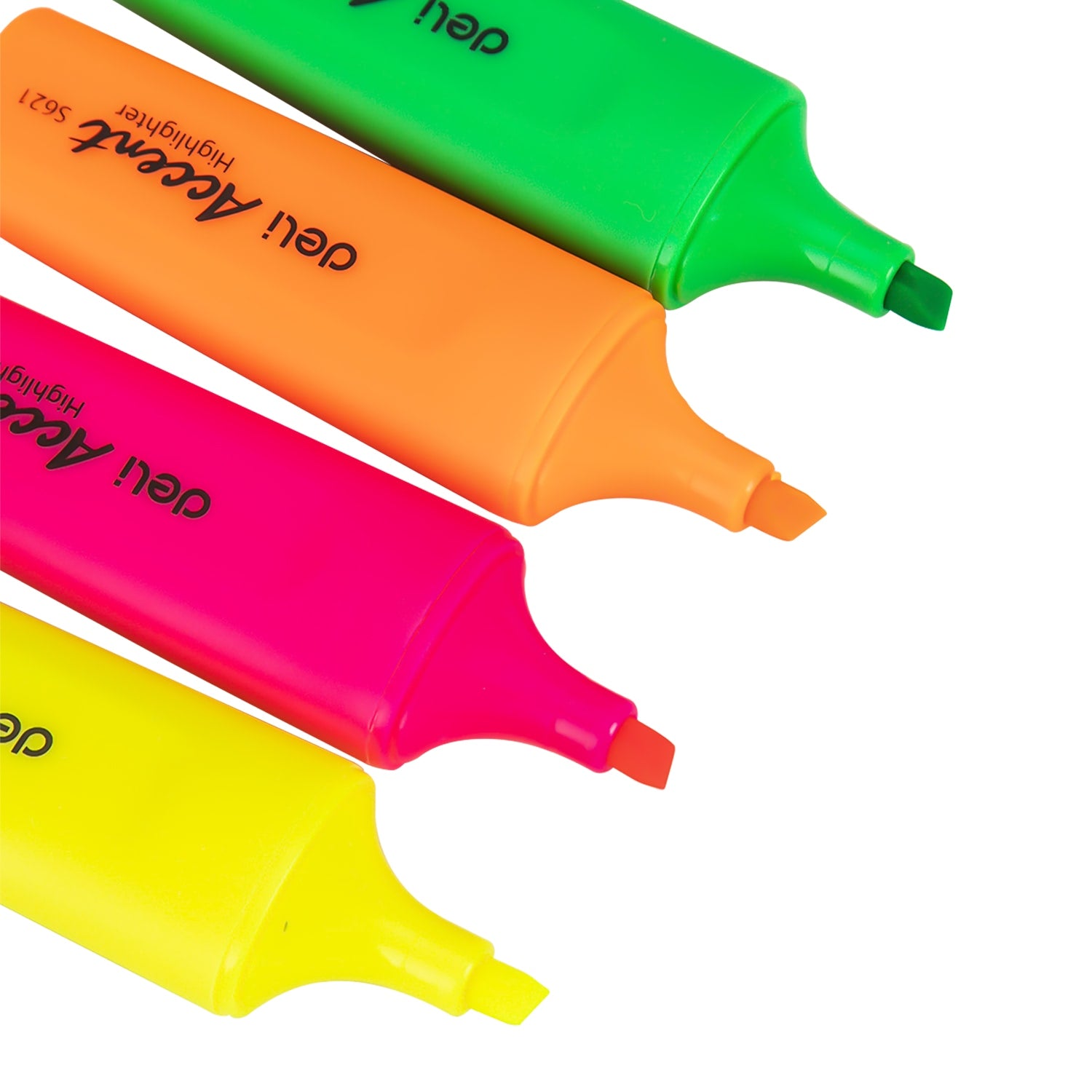 Deli Highlighter Chisel 1-5mm 4 Colours - Al Masam Stationery LLC
