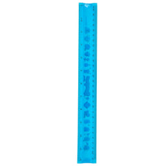 Deli Printed EcoPVC Flexible Ruler 30cm Translu. Blue - Al Masam Stationery LLC