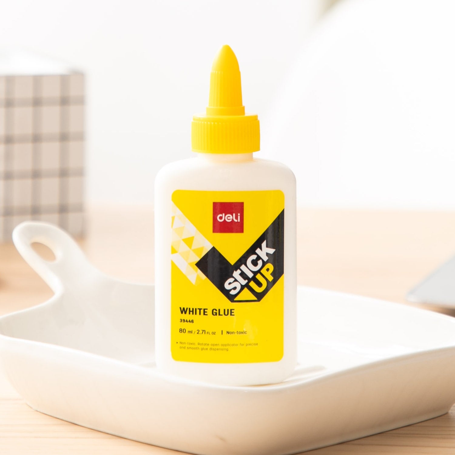 Deli White Glue 80ml - Al Masam Stationery LLC