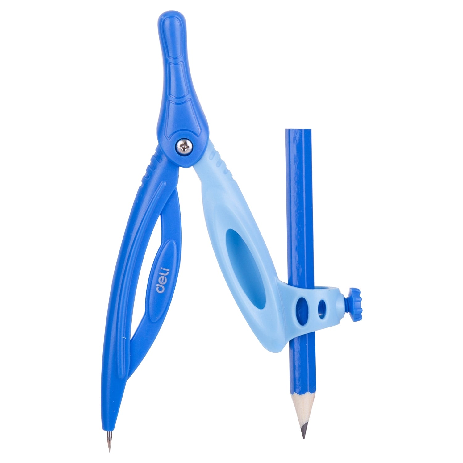 Deli Drafting Ruler 15cm Set Squares Protractor Compass Pencil Eraser Sharpener 2C - Al Masam Stationery LLC