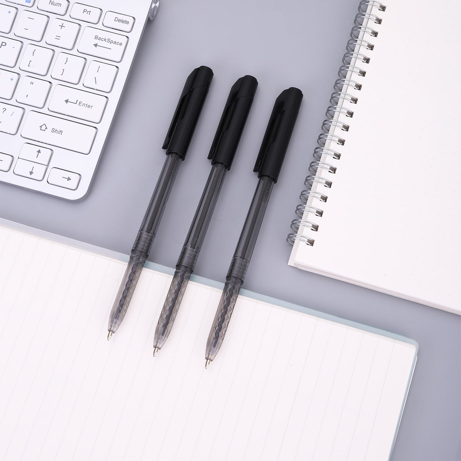 Deli Ball Point Pen Bullet tip 1.0mm - (Black) - Al Masam Stationery LLC