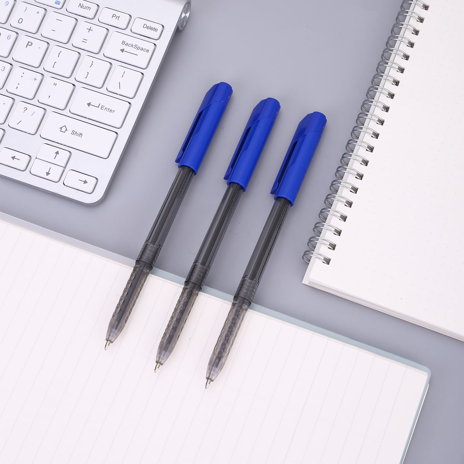 Deli Ball Point Pen Bullet tip 1.0mm - (Blue) - Al Masam Stationery LLC