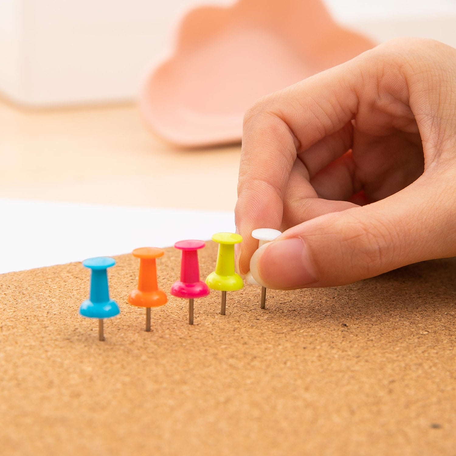 Deli Color Push Pins 23mm - Al Masam Stationery LLC