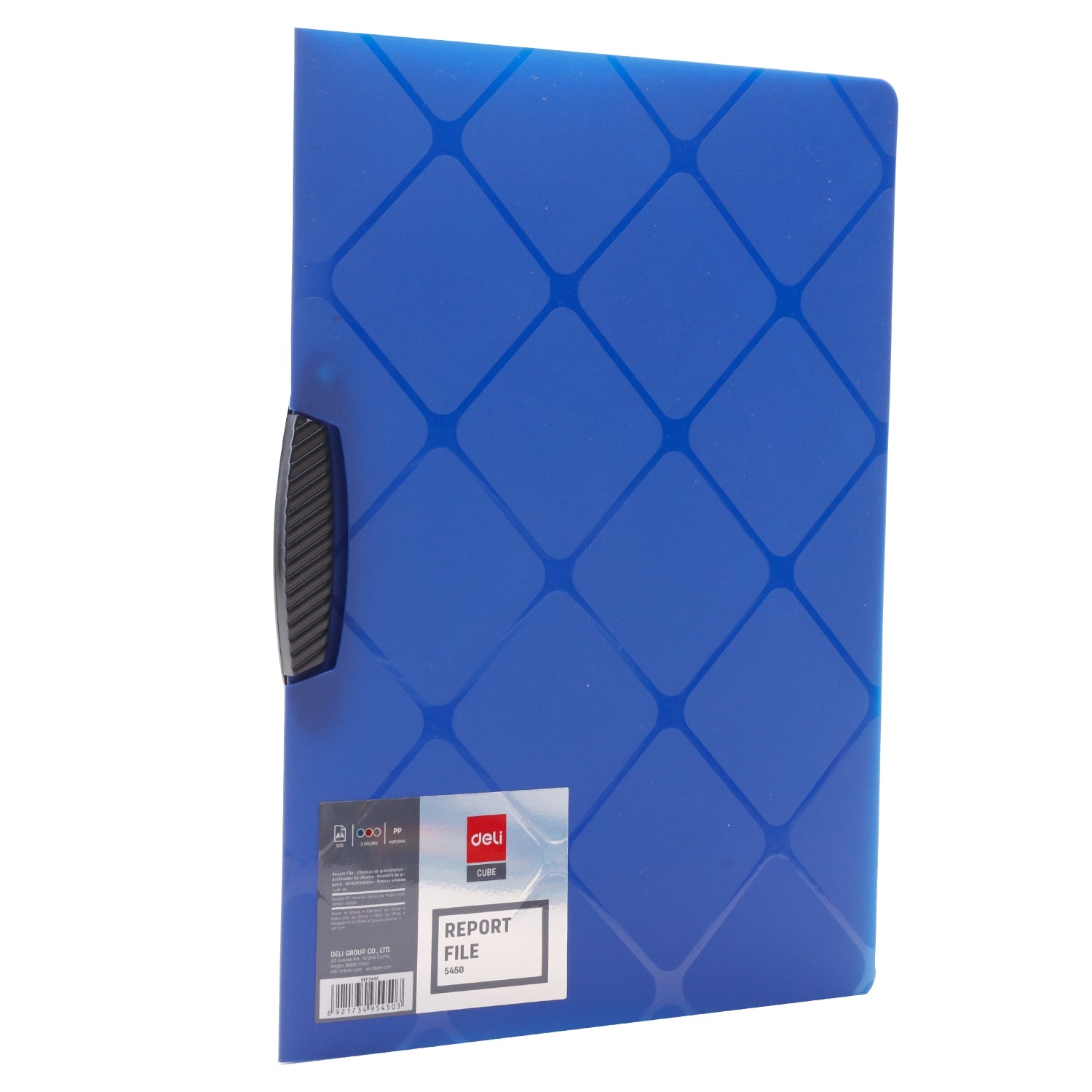 Deli Cube Report File Swing Clip A4 3C - Al Masam Stationery LLC