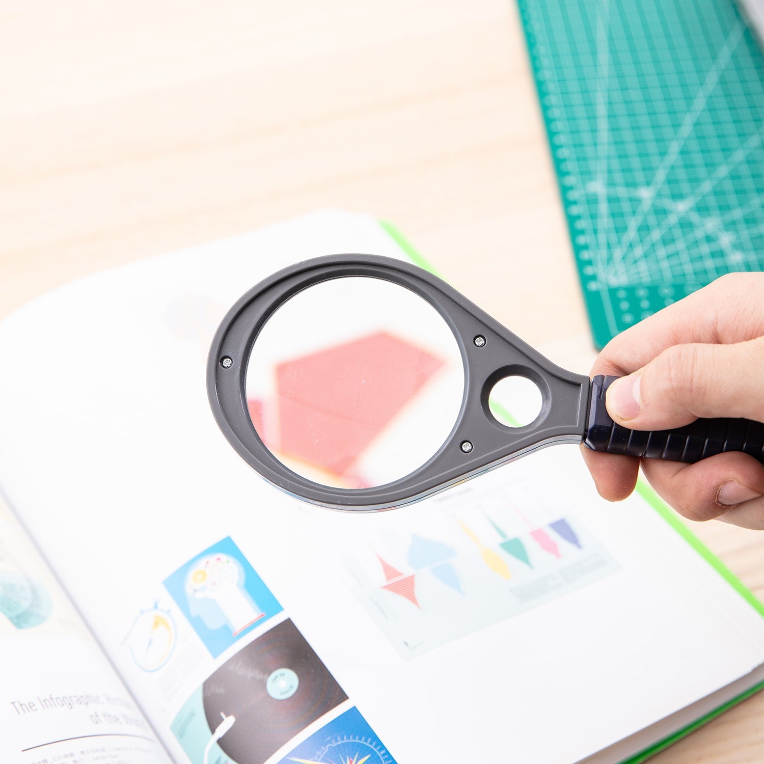 Deli Magnifier 2.5X, 5X - Al Masam Stationery LLC