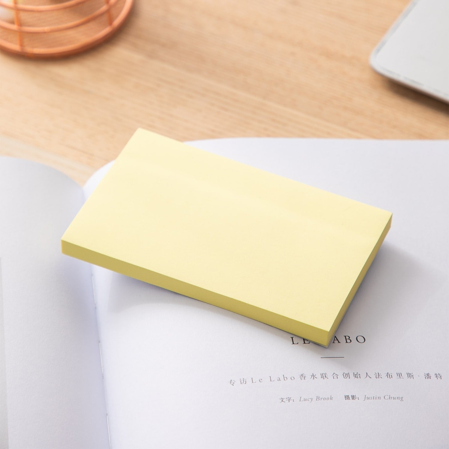 Deli Sticky Notes 76x126mm 3''x5'' Yellow - Al Masam Stationery LLC