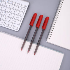 Deli Ball Point Pen Mini tip 0.7mm - Red - Al Masam Stationery LLC