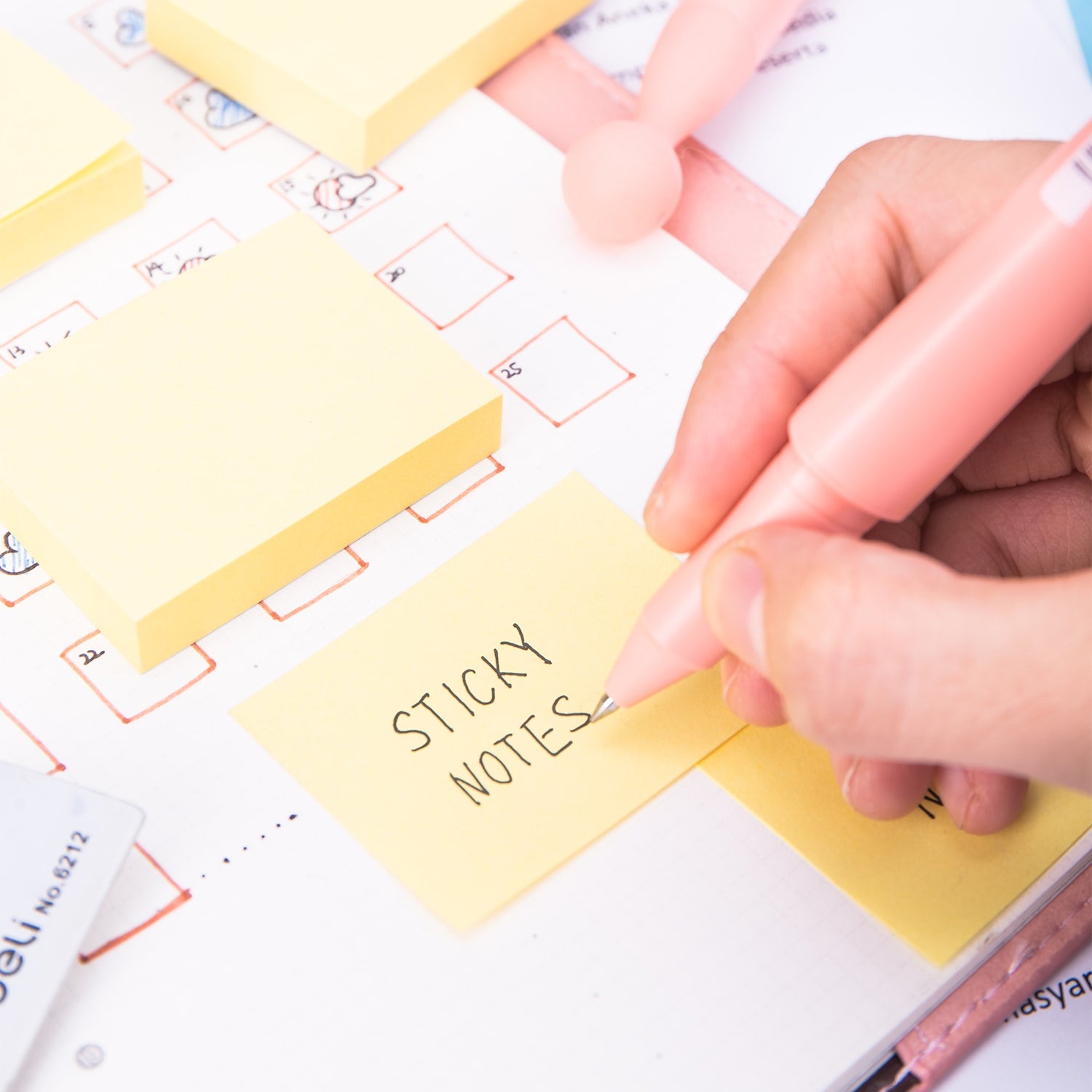 Deli Sticky Notes 38x51mm 1.5''x2'' Yellow - Al Masam Stationery LLC