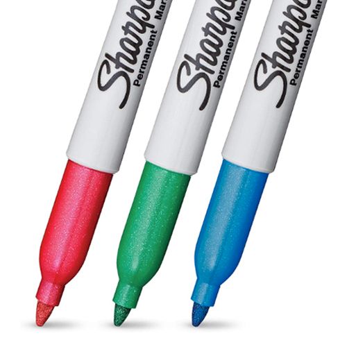 Sharpie Fine Point Metallic Permanent Marker Assorted 3 Pieces - Al Masam Stationery LLC
