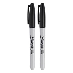 Sharpie Fine Tip Black Ink Permanent Marker 2 Pieces - Al Masam Stationery LLC