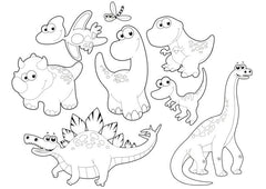 Children Fancy Colouring - Dinasours Ap4128 - Al Masam Stationery LLC