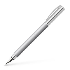 FABER-CASTELL AMBITION FOUNTAIN PEN METAL F - Al Masam Stationery LLC