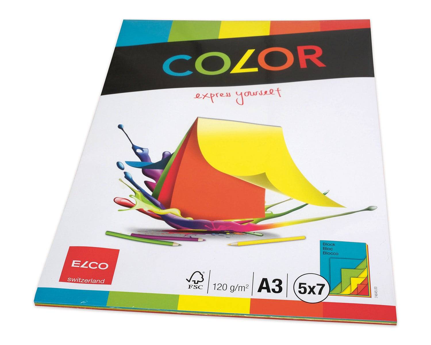 Elco Colored drawing pad A3 - Al Masam Stationery LLC Main image