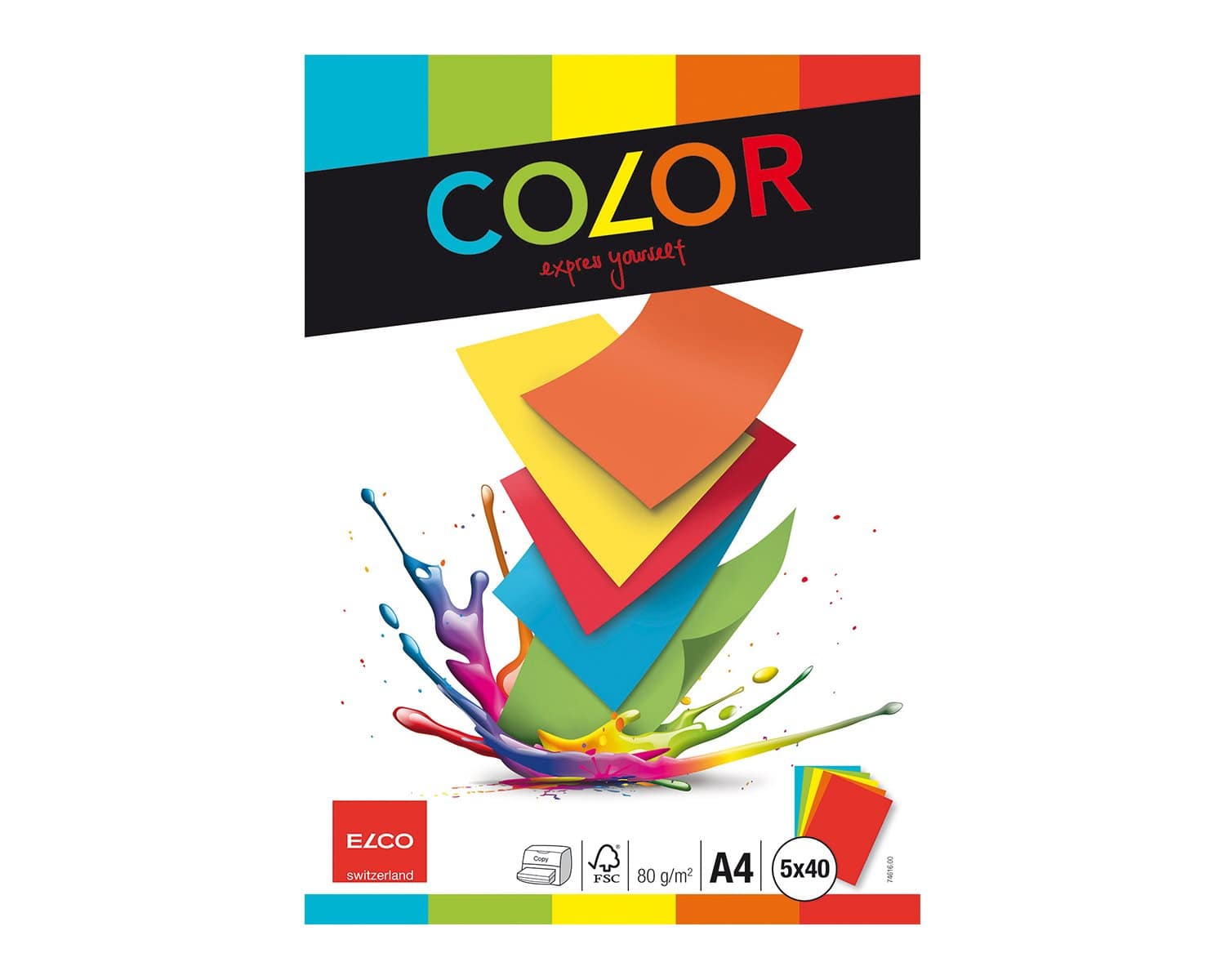 Elco Office Paper Assorted Colour A4 Secondary image