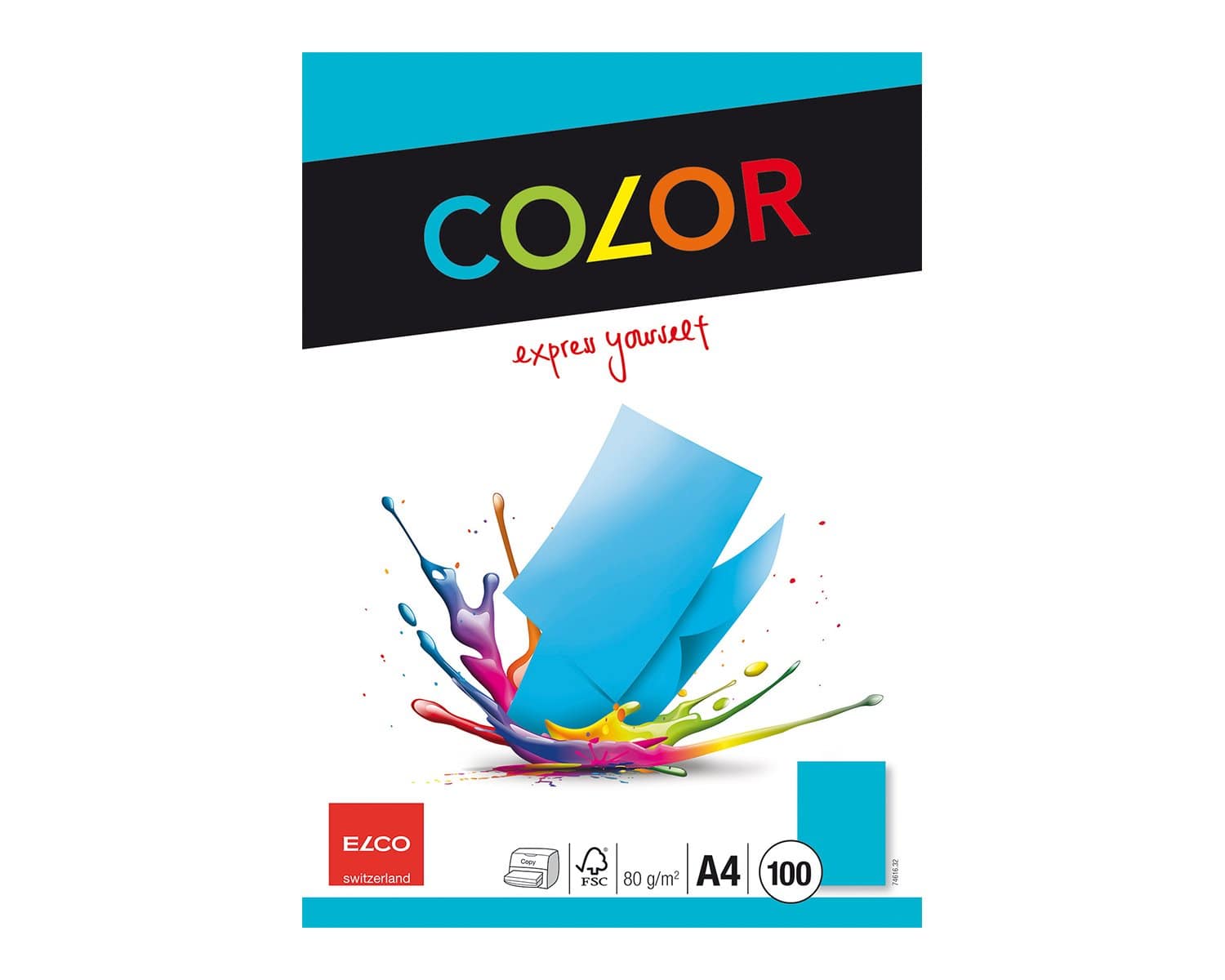 Elco Office paper intensive blue A4 - Al Masam Stationery LLC Main image