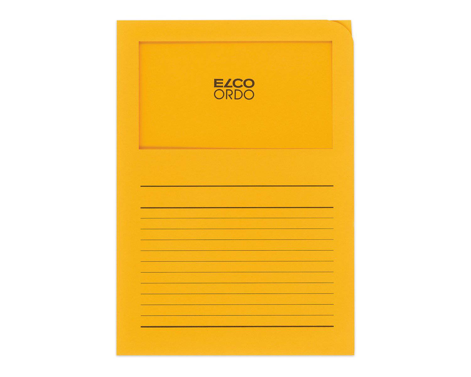 Elco Ordo classico golden yellow, with line print - Al Masam Stationery LLC Main image