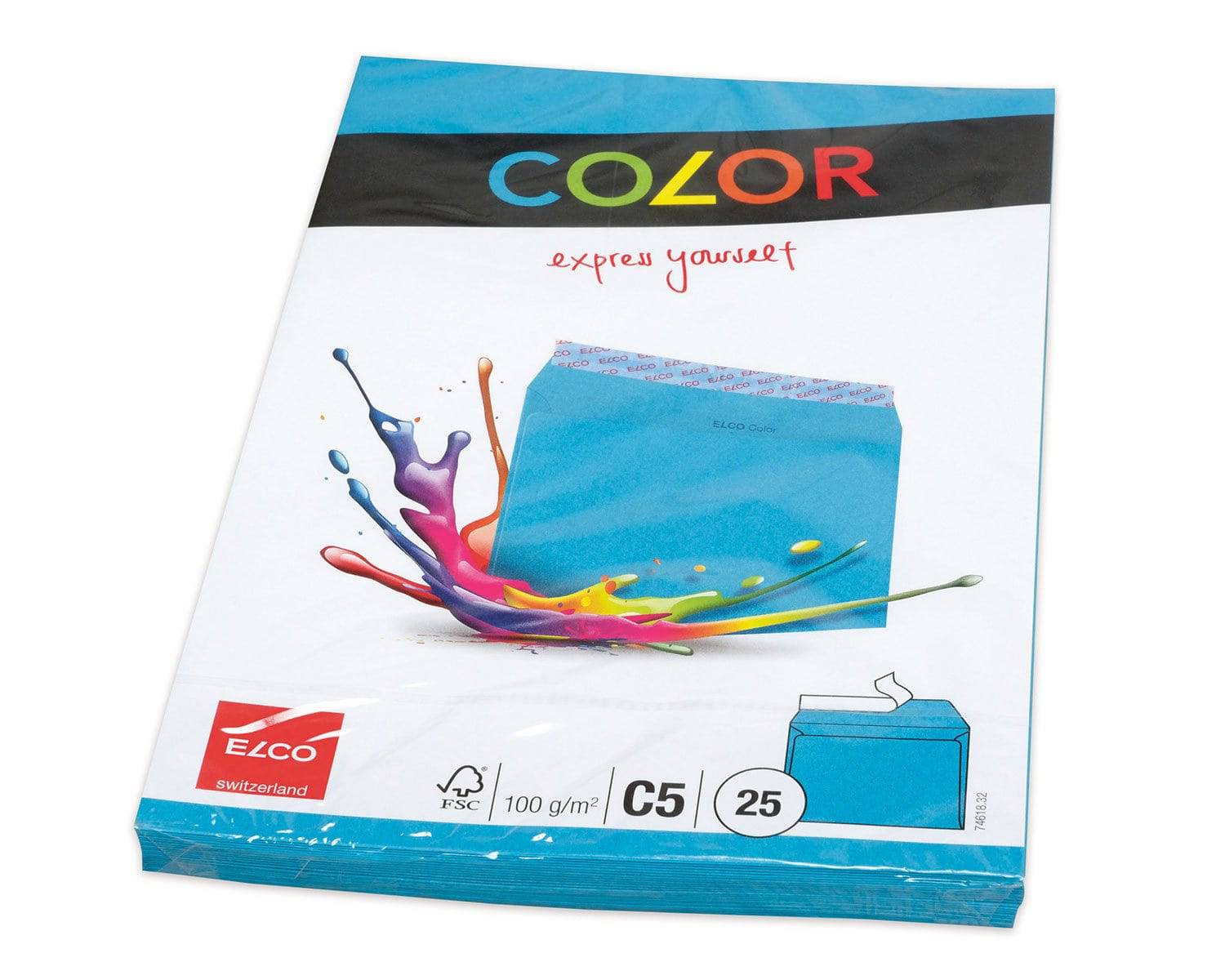 Elco Color C5 Envelope without window intense Blue - Al Masam Stationery LLC
