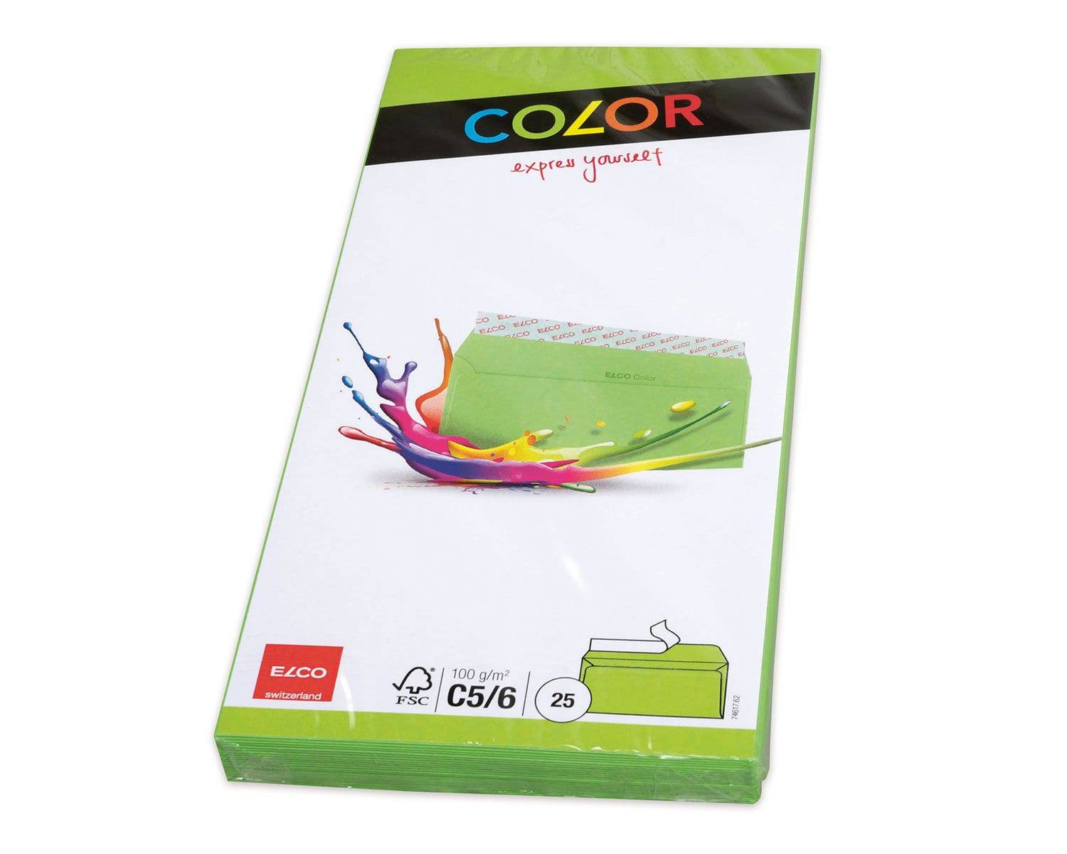 Elco Color C5 Envelope without window, intense green - Al Masam Stationery LLC Main image