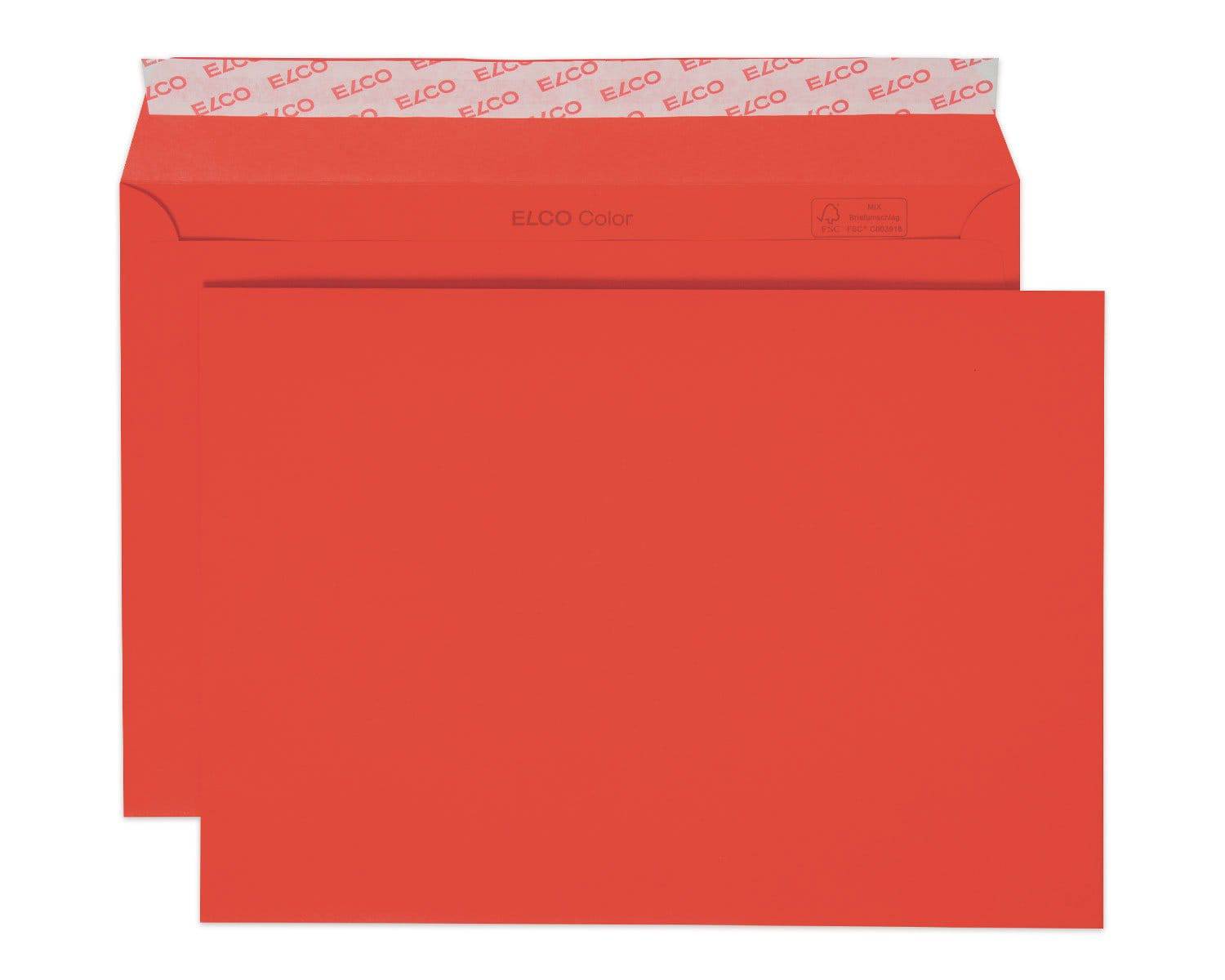 Elco Color C5 Envelope without window, intense red Secondary image