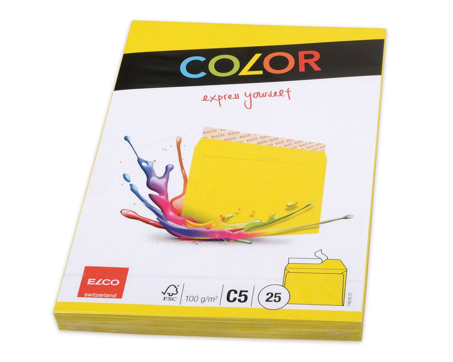Elco Color C5 Envelope without window, intense yellow Secondary image