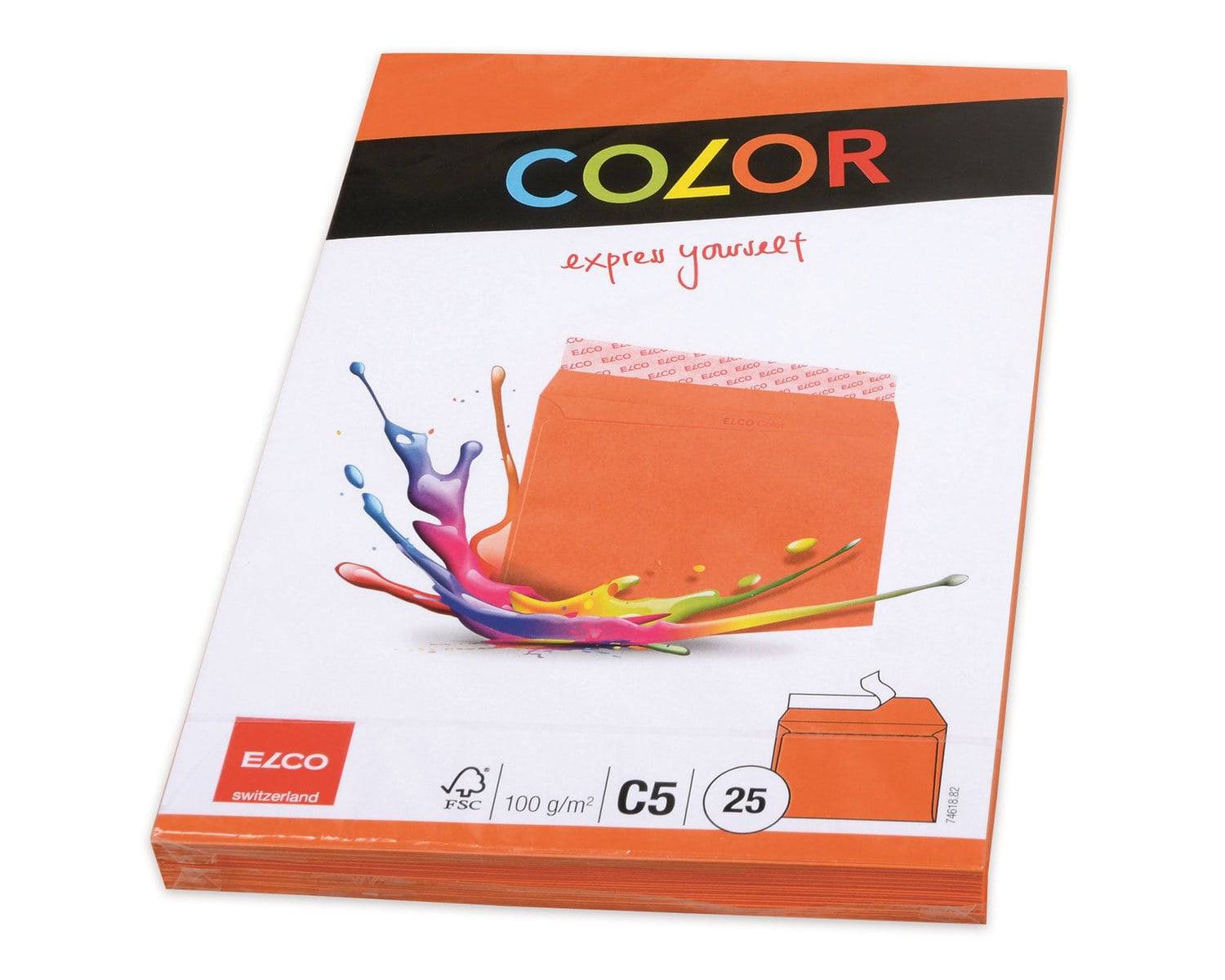 Elco Color C5 Envelope without window, orange - Al Masam Stationery LLC Main image