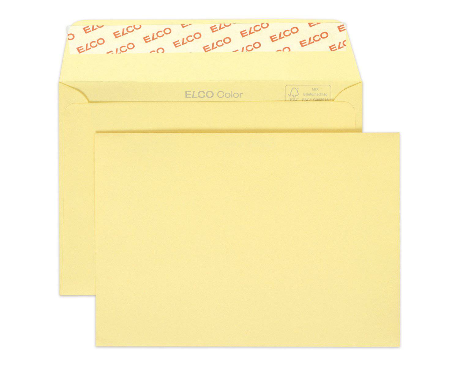 Elco Color C6 Envelope Beige/Cream without window, adhesive closure Secondary image