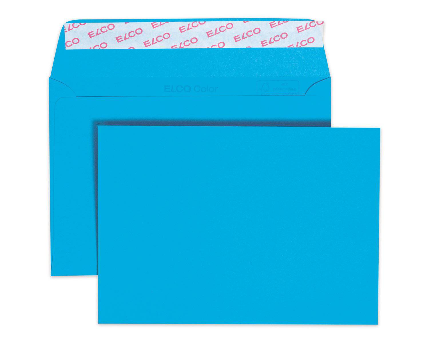 Elco Color C6 Envelope intense blue without window, adhesive closure - Al Masam Stationery LLC