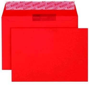 Elco Color C6 Envelope intense red without window, adhesive closure - Al Masam Stationery LLC Main image