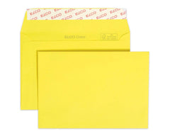 Elco Color C6 Envelope intense yellow without window, adhesive closure - Al Masam Stationery LLC