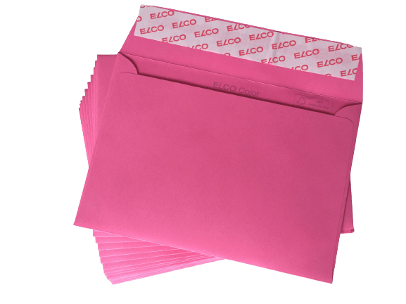 Elco Color C6 Envelope Pink without window, adhesive closure - Al Masam Stationery LLC Main image